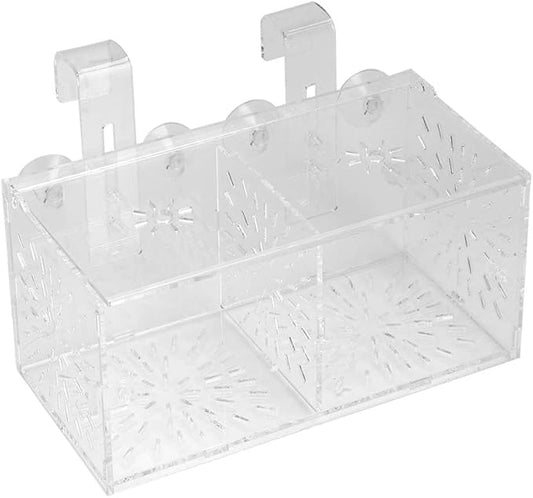 Rosvola Fish Isolation Box, Fish Breeding Incubator Holder Transparent Aquarium Hatchery Fish Tank Isolation Box (20Cm10Cm10Cm)