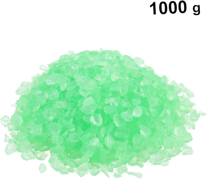 Holibanna 2pcs Glass Decorative Sand for Fish Tanks and Landscapes Green Glass Crystals for Aquariums and Floral Arrangements
