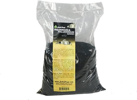 Josh's Frogs Black Aquarium & Paludarium Sand (10 lbs)