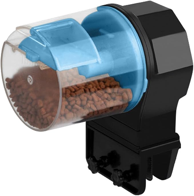 ACAGALA Aquarium Automatic Fish Feeder Fish Tank Timer Feeder Electric Adjustable Fish Food Dispenser Manual/Automatic Feeding