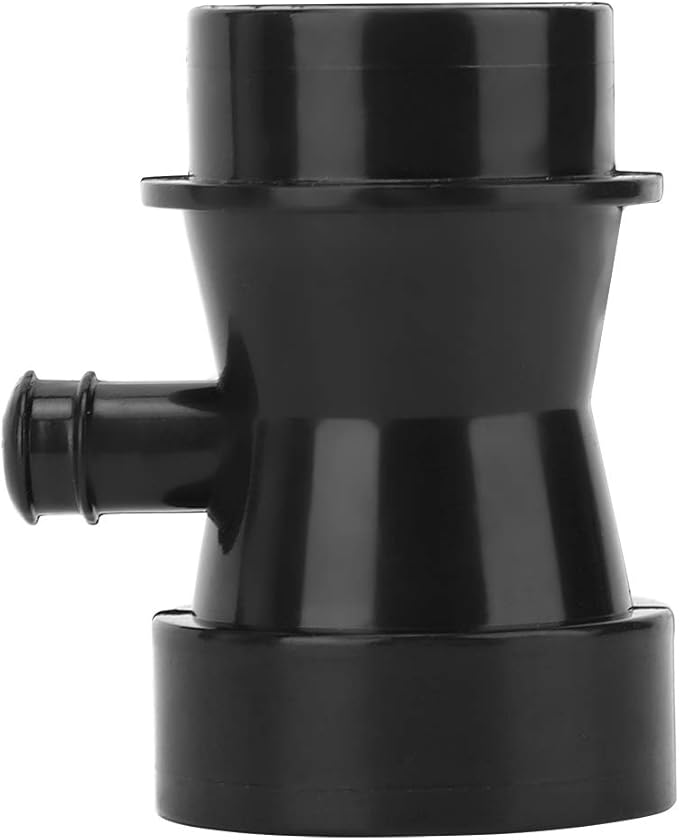 GLOGLOW Aquarium Venturi Tube Black Air Suction Nozzle for Protein Skimmer, Increase Air Intake Volume 14g, Both Ends 3cm 2cm Outer Diameter, for Saltwater Freshwater Tank Pump Separator U