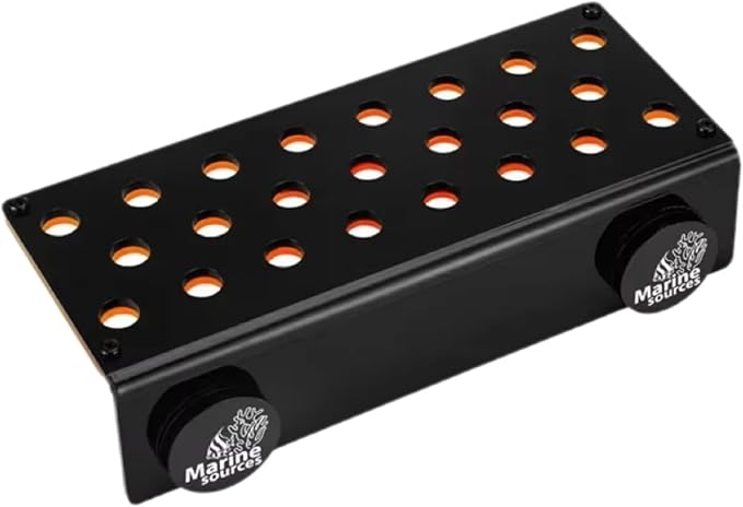 Marine Sources Aquarium Clear Acrylic Coral Frag Plugs Rack Holder SPS Coral Support Seawater Fish Tank Accessories Magnetic (CRB-M-G23)