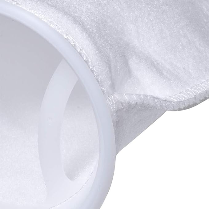ALEGI 10Pack Aquarium Filter Socks 4 inch by 7 Inch Long, 200 Micron - 4 Inch Ring Aquarium Felt Filter Bags