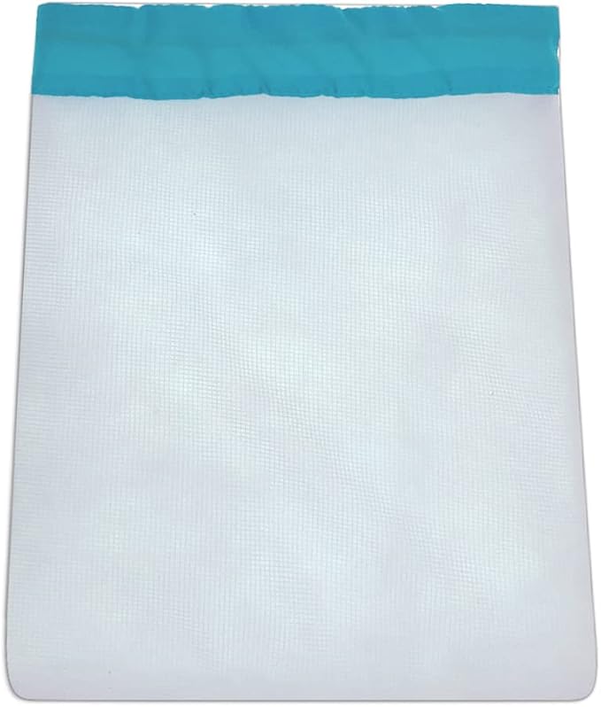 HORTIPOTS Pump Barrier Bag Small Filter Protector, Trapezoid-Shaped Fine Mesh with Inner Filter 9 x 7 inch for Indoor Aquariums, Aquaponic, and Hydroponic Systems