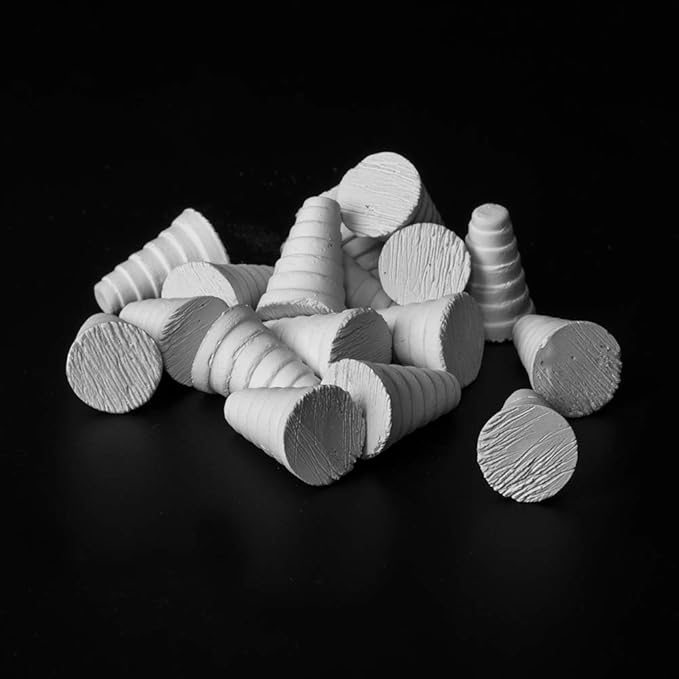 iQuatics Ceramic Marine Coral Frag Plugs 100% Pollution & Chemical Free, Cone, Pack of 25