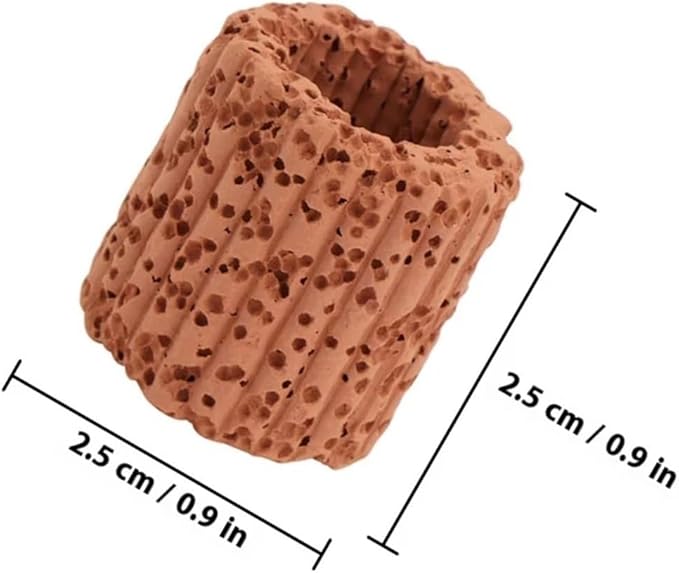 50Pcs Aquatic Plant Fixed Rings Biodegradable Ceramic Gravity Ring for Water Plants Fixing No Sand Needed Aquarium Landscaping