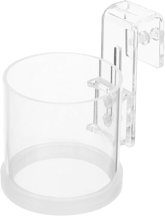 Milisten Fish Tank Feeder Ring Acrylic Feeding Circle Large Aquarium Fish Feeder with Suction Hook for Automatic Feeding and Aquariums