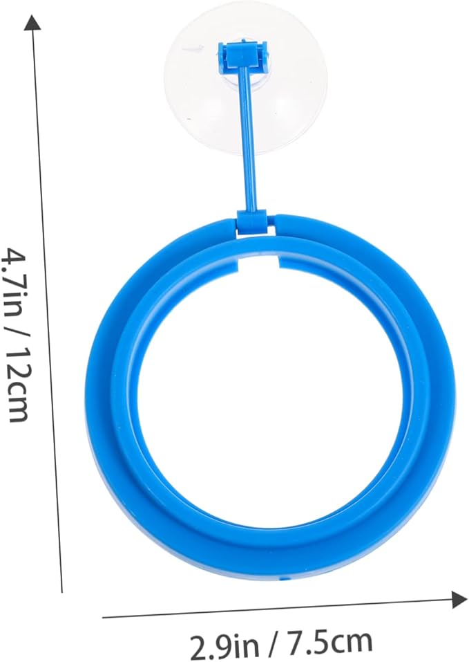 3pcs Automatic Feeder Fish Tank Feeding Ring Plastic Material Simple Design Floating Food Tray