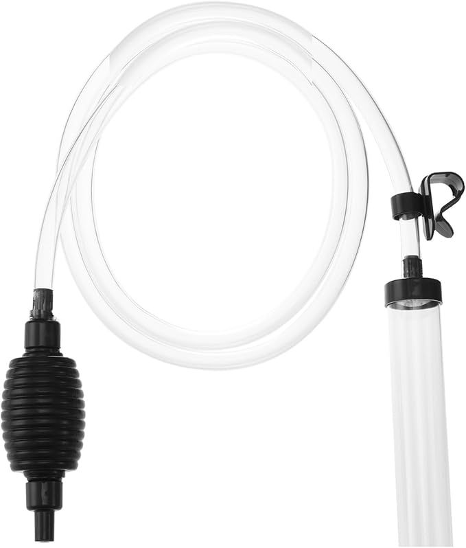 6ft Aquarium Siphon Vacuum Cleaner, Hand Siphon Pump Water Changer for Fish Tank Cleaning Gravel & Sand