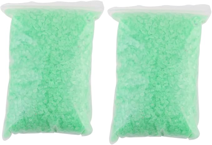 Holibanna 2pcs Glass Decorative Sand for Fish Tanks and Landscapes Green Glass Crystals for Aquariums and Floral Arrangements