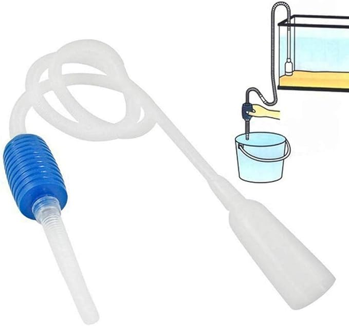 Wave Point Aquarium Fish Tank Siphon Gravel Cleaner - A Hand Siphon Pump to Drain and Replace Your Water in Minutes!