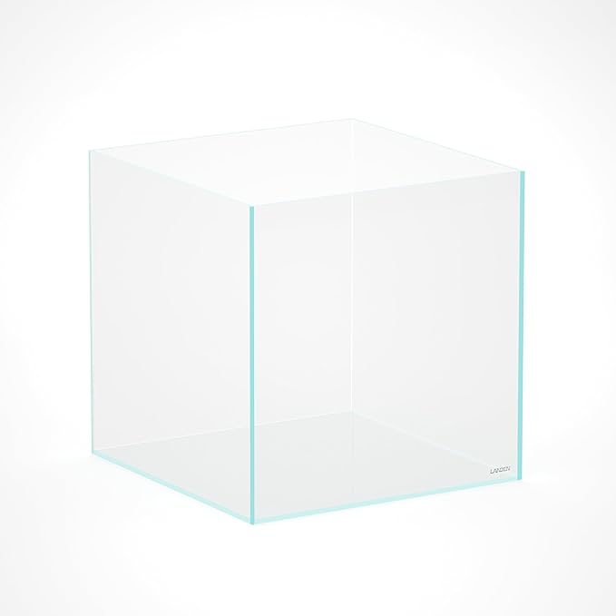 LANDEN 52.4 Gallons Cube Rimless Low Iron Aquarium Fish Tank,23.62" L × 23.62" W × 23.62" H (60cm x 60cm x60cm) 10mm Thickness with Nano Foam Leveling Mat Included