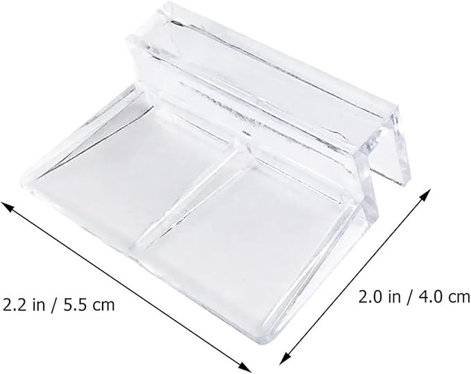 Aquarium lid Clips 15Pcs Acrylic Aquarium Support Brackets for Glass Covers High Transparency Fish Tank Cover Holder Universal Fit