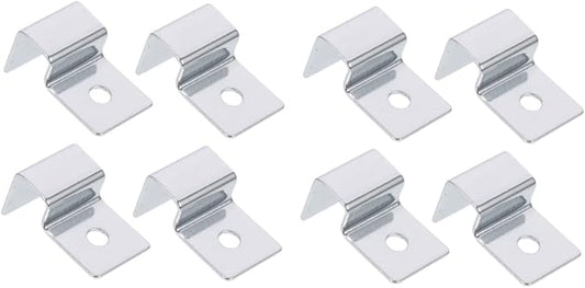 BESPORTBLE 8pcs Stainless Steel Fish Tank Lid Holder Clips Aquarium Glass Cover Support Brackets for Rimless Aquariums Elegant Design for Fish Tank Accessories