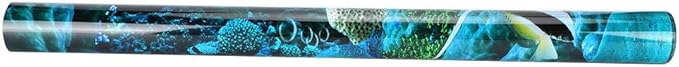 Tnfeeon Sea World Aquarium Background, PVC Adhesive Double Sided Poster Sticker Fish Decoration(122x50cm)