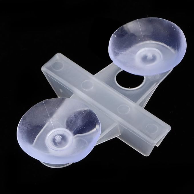 40PCS PVC Aquarium Fish Suction Cup Separating Board Divider Support (White)