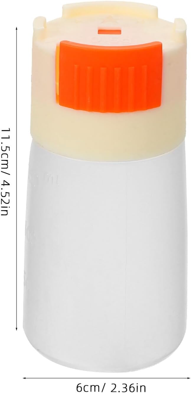 Fish Feeder Bottle for Small Aquarium, Non-Automatic Metering Feeding Container, Beige Moisture-Proof Fish Food Dispenser for Goldfish and Turtle Tanks