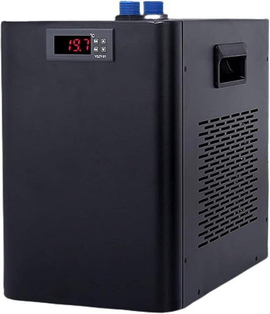 160L/300L/500L/1000L Aquarium Chiller, 1/10HP 1/3HP 1/2HP 1HP Active Aqua Water Chiller, Fish Tank Chiller for Hydroponics Systems, for Fresh and Saltwater Fish Tank,ForFishTank+Bathtub-160L/42Gal