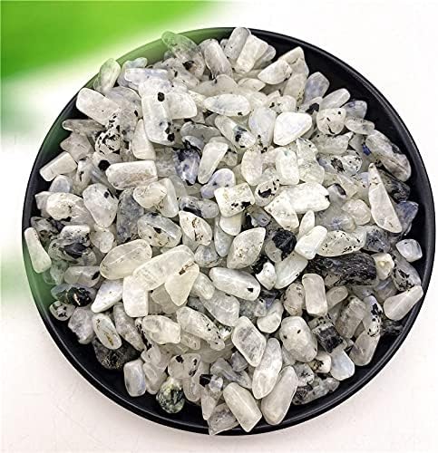 50g Natural White Moonstone Labradorite Crystal Gravel Rock Quartz Crystal Fish Tank Natural Quartz Crystals