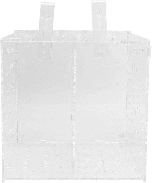 Zerodis Fish Isolation Breeding Box Acrylic Incubator Floating Aquarium Hatchery Breeding and Parenting Box for Fish Aquarium(20MC *20CM*20CM)