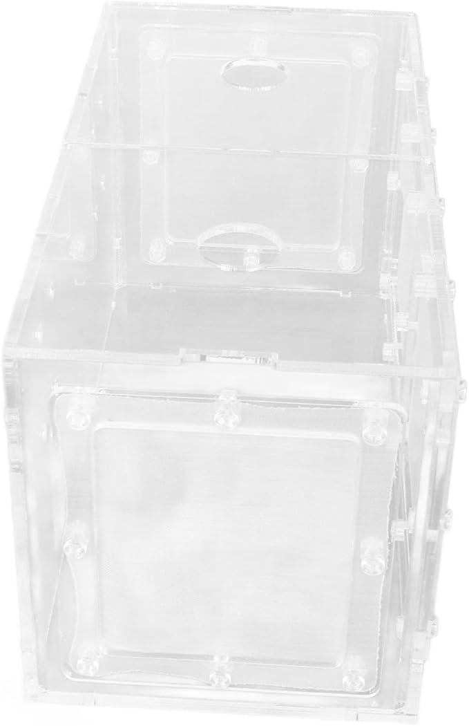 Fish Hatchery, Impact Hook Length Mesh Side Fish Breeding Box Transparent for Aquarium Small Fish (20 * 10 * 11CM)