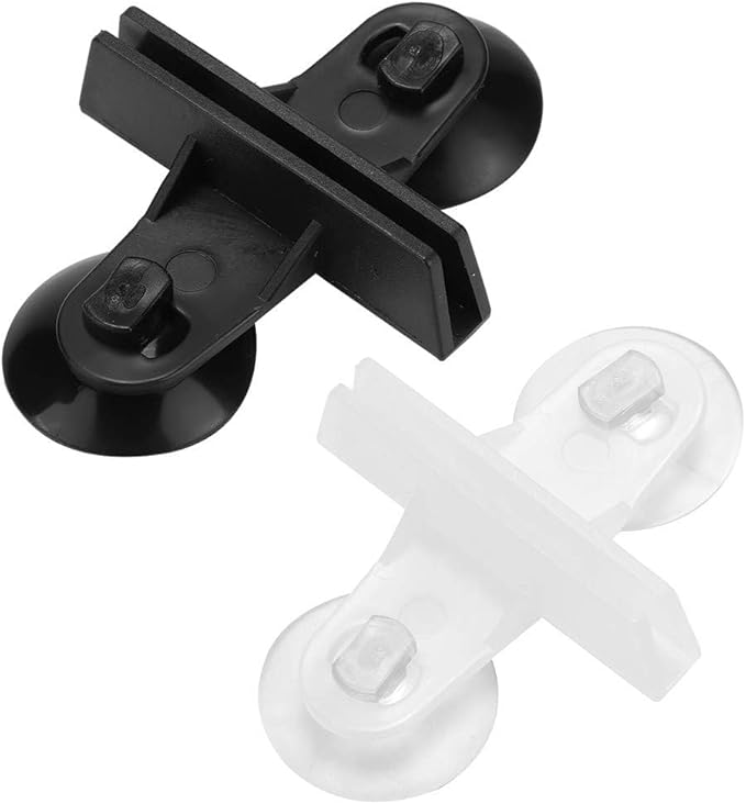 Tnfeeon 20PCS Plastic Fish Separator, Aquarium Breeding Suction Cup Glass Cover Separating Divider Support Clip Bracket