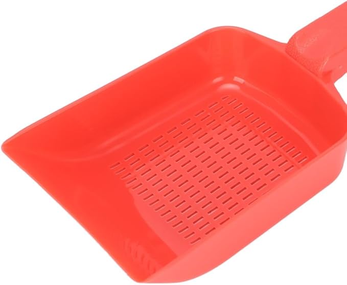 Red Plastic Gravel Sand Shovel Aquarium Sand Scooper Fish Tank Gravel Strainer Cleaning Tool