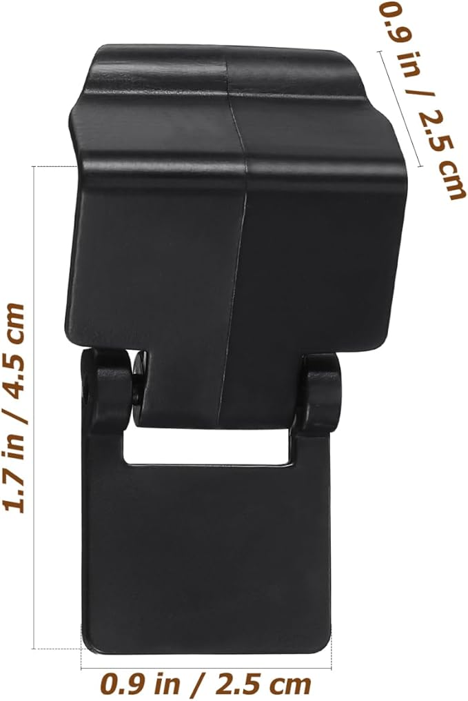 Mikikit 6Pcs Reptile Feeding Tank Buckles Turtle Terrarium Lid Locks Secure Latches for Amphibious Rainforest Turtle Tanks Easy Install Durable Plastic 1.96X1.18X0.98In