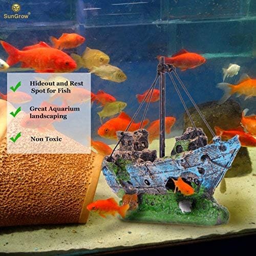 SunGrow Shipwreck for Betta Fish