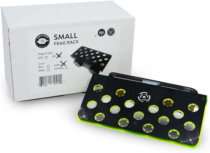 Small 3/4 Glass Frag Rack (Green)