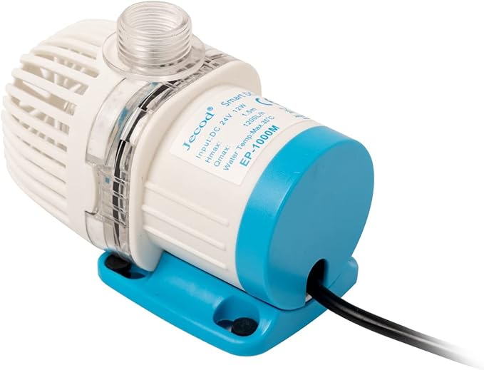 Jecod EP Smart DC Pump with LCD Display Controller for Saltwater Tank (EP-1000M, 317GPH)