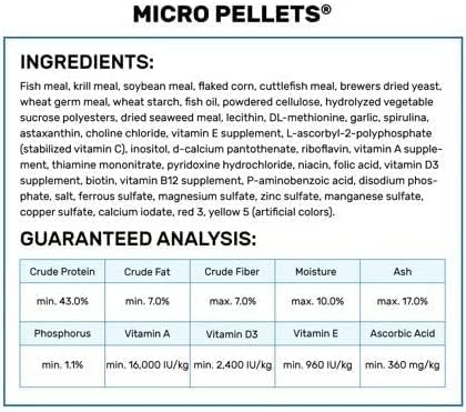 Tropical Micro Pellet Fish Food [Set of 2] Size: 0.77 Ounce