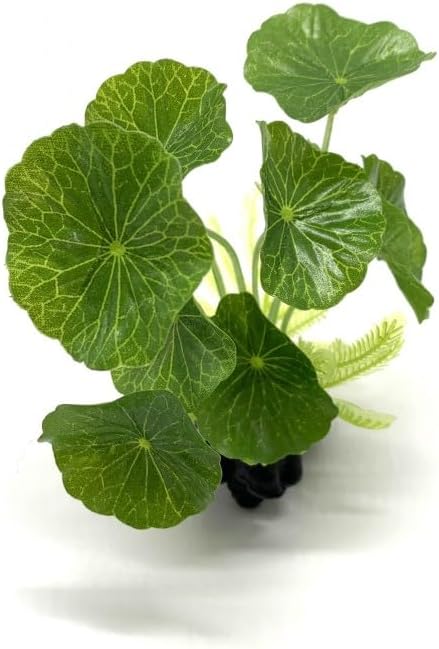 2 Piece Faux Fish Tank Betta Artificial Lotus Leaf Plants Large Soft Fake Plastic Aquarium Plants Silk Realistic Decorations