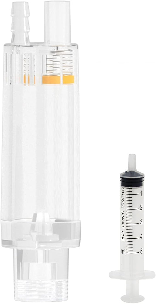 Co2 Bubble Counter, with Check Valve, for Threaded Connection of Co2 Generator Regulator Planting Aquarium