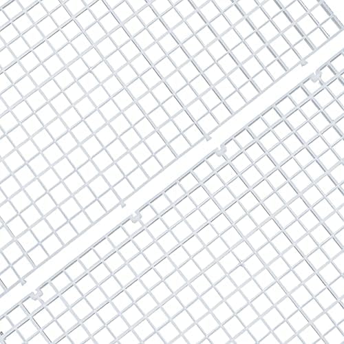 ALEGI 12 Pcs Aquarium Fish Tank Divider Plastic Egg Crate Aquarium Filter Bottom Tray Grid Isolation Board Partition Net Pane Separator (L 12pcs)