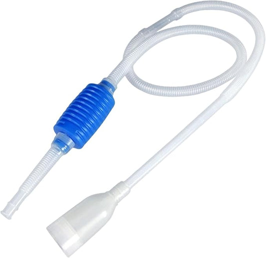 Aquarium Siphon, 5 Feet Manual Siphon Pump, Aquarium Vacuum Gravel Cleaner Ideal for Cleaning and Changing Water in Minutes, Fish Tank Accessories Vacuum Gravel Cleaner Water Transfer Pump