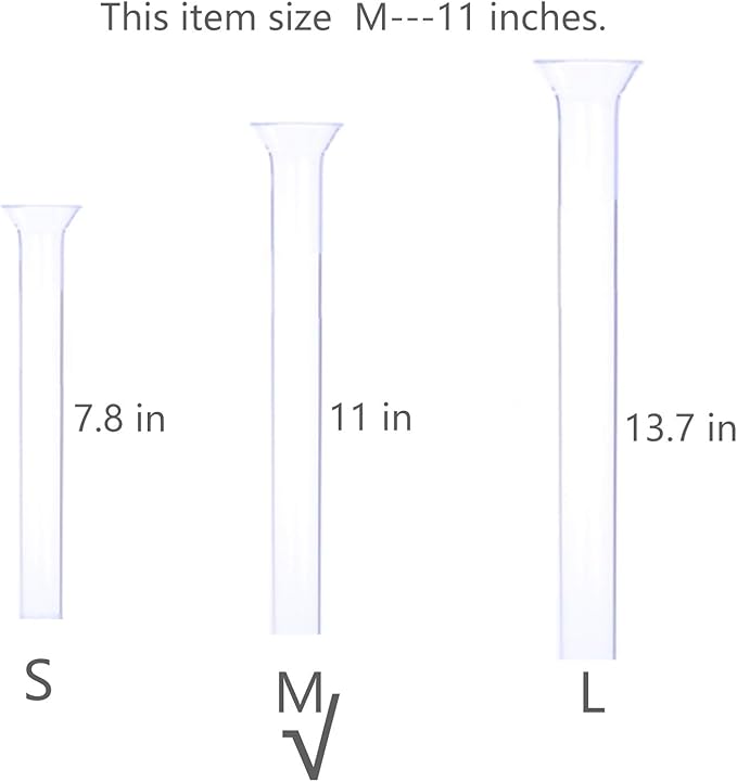 Aquarium Shrimp Small Fish Feeding Dish and Feeding Tube kit, Including Glass Feeder Tube Acrylic Feeder Dish and Holder, 3 Lengths Optional, 7.8 Inches, 11 Inches, 13.7 Inches (M-11 Inches)