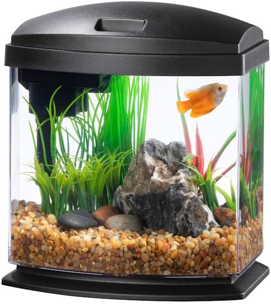 Aqueon 00800196: Aquarium Kit Mini Bow Led Blk 1G