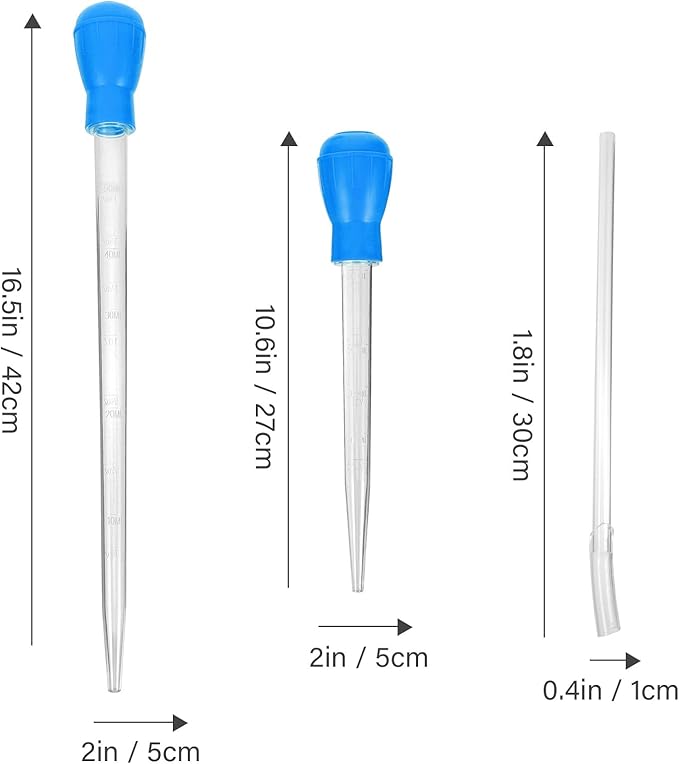 ULTECHNOVO 16 Inch Fish Tank Water Changer Siphon Pump Vacuum Tool with Extended Tubes 2Pcs for Easy Gravel Cleaning and Water Replacement