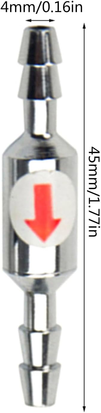 Check For For Aquariums 1.85-inches Long Sturdy Stainless Steel Anti Backflow CO2 Air For For Sensit Aquarium Heater Light Thermometers Gravel Sand Decorations Filter