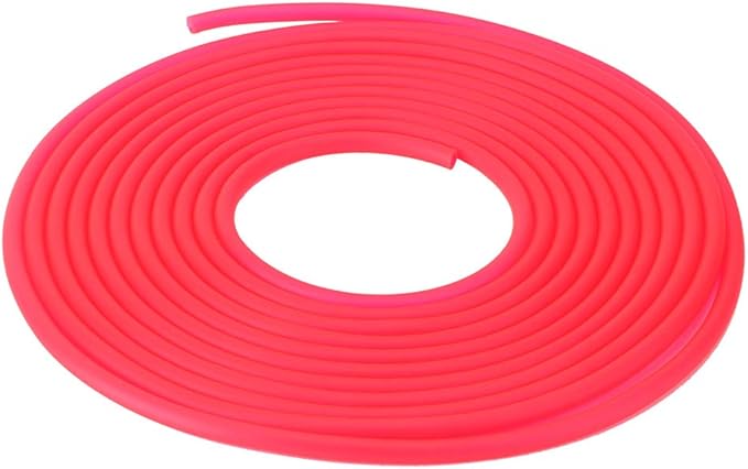 AYNEFY Pump Tube Silicone Fish Oxygen Hose Soft Water Hose Silicone Tube to Use Silicone Tubing for Aquarium Accessories Aquarium Air Hose, 196.9inch Aquarium (Red)