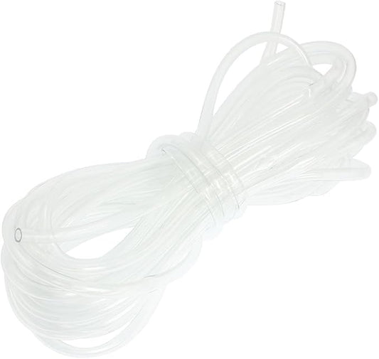 Ruilogod Silicon Pond Pump Fish Tube Aquarium Air Line Pipe 8M x 5mm Clear White