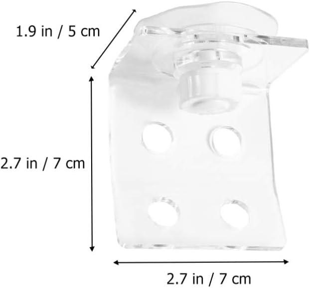 POPETPOP Frag Rack Coral Holder Acrylic Aquarium Fish Tank Glass - Small Reef Frag Rack 4 Hole Cover Clip Support Holder