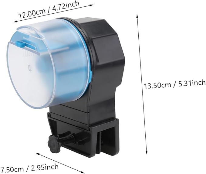 BESPORTBLE 1set Automatic Fish Feeder Capacity Tank Intelligent Turtle Feeding Tool for Aquariums Easy to Clean and Install Suitable for Pellet Food