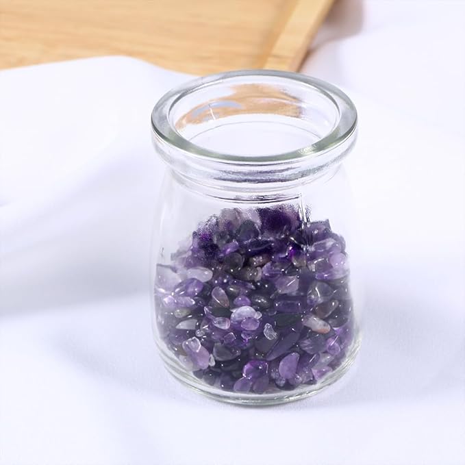 HOMSFOU Decorative River Rock Stones Fish Tank Decoration Botanical Decor Decorative Crystal Pebbles Mixed Pebbles Gravel Fish Tank Gravel Decor Stones White Crystal Purple Crystal Gravel