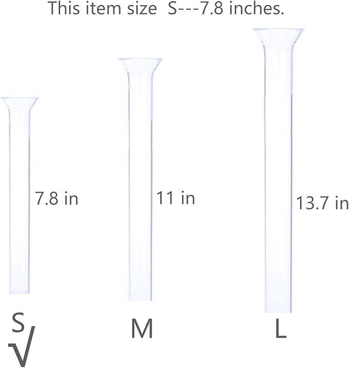 Aquarium Shrimp Small Fish Feeding Dish and Feeding Tube kit, Including Glass Feeder Tube Acrylic Feeder Dish and Holder, 3 Lengths Optional, 7.8 Inches, 11 Inches, 13.7 Inches (S-7.8 Inches)