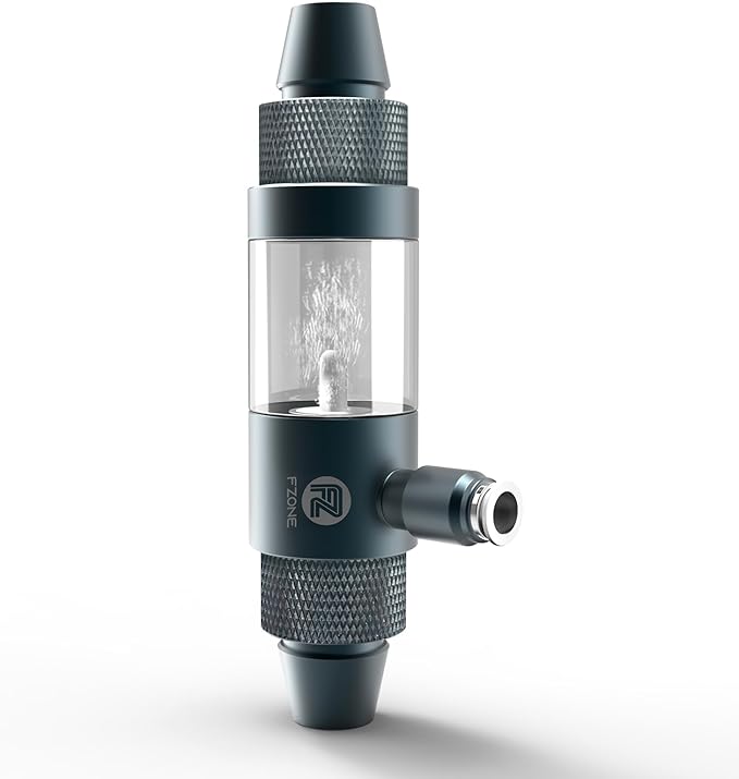 FZONE Aquarium Inline CO2 Diffuser, Fits 1/2" ID tubing