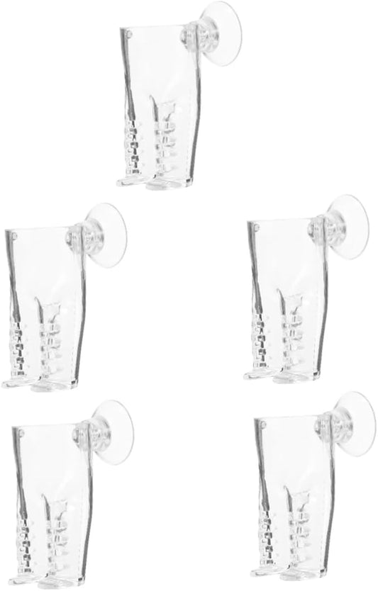 BESPORTBLE 5pcs Automatic Fish Feeder for Aquariums Acrylic Shrimp Feeding Container Catcher Remove Trap Tank Feeding Tools