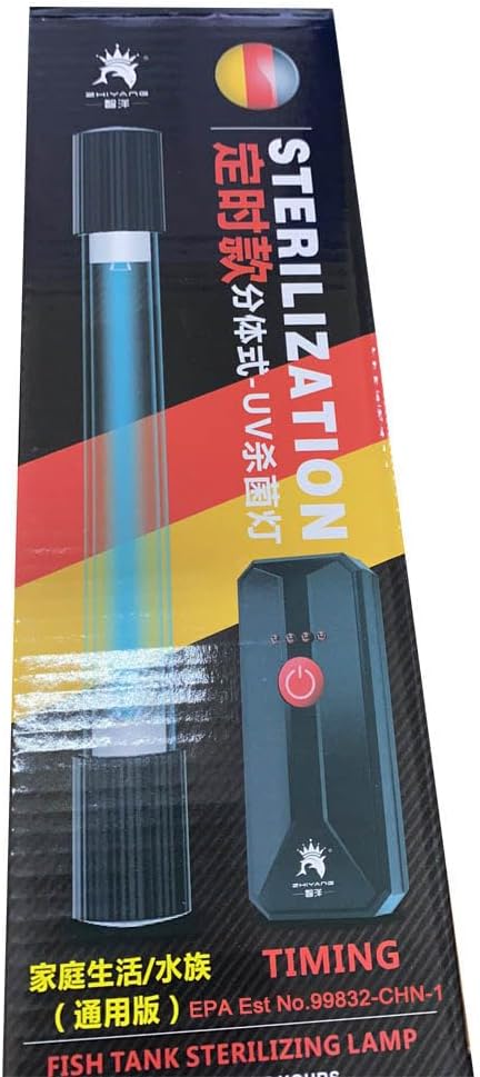 TAISHAN Aquarium Clean Light，13W & 11W & 9 W & 7 W & 5 W & 3 W Algae Removal Light with Timer,Aquarium Water Clean Green Clear Waterproof Clean Light for Fish Tank,Pond,Swimming Pool