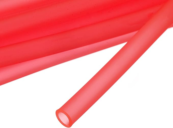 uxcell Aquarium Airline Tubing Hose 5/32" ID 15/64" OD 1Pcs 13.12 Ft Silicone Flexible Airline Tubing for Fish Tank, Terrariums, and Hydroponics, Red
